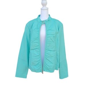 Vintage Wilsons Leather Aqua Jacket